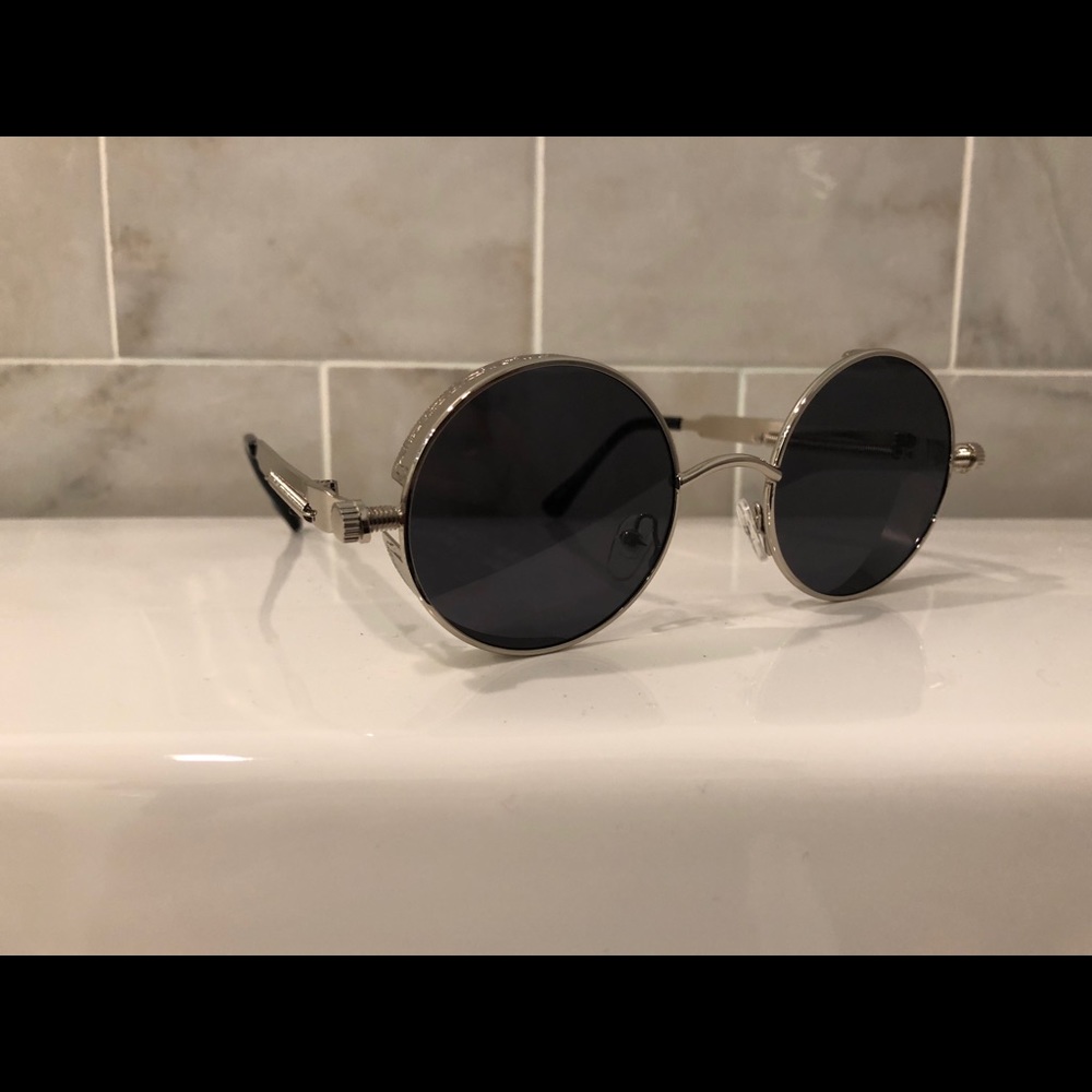 Retro silver Framed Sunglasses